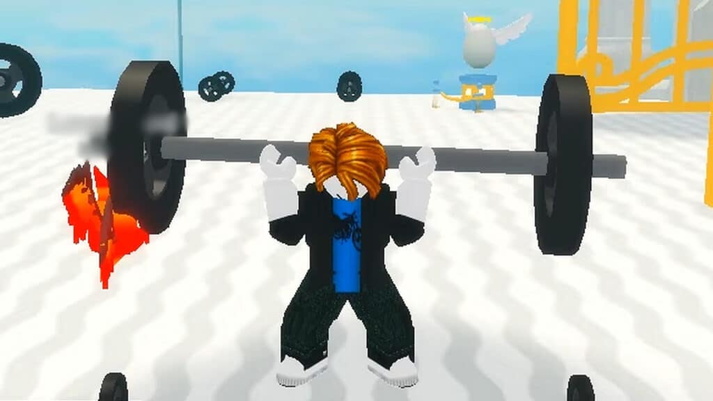 Playing Roblox Training Simulator in December 2022