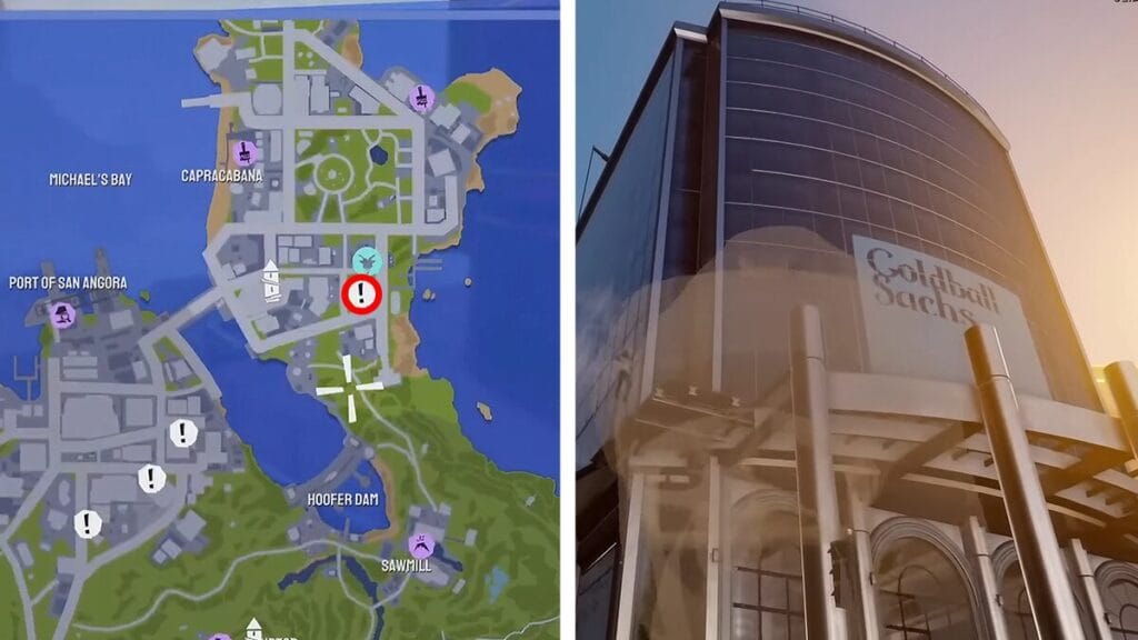 Goldball Sachs Location in Goat Simulator 3