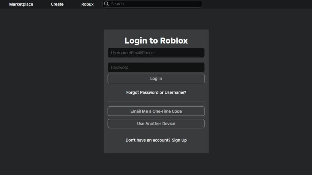 roblox login fix