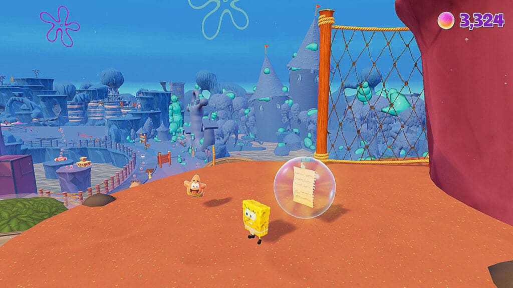 Sticky Note Locations in SpongeBob SquarePants: The Cosmic Shake