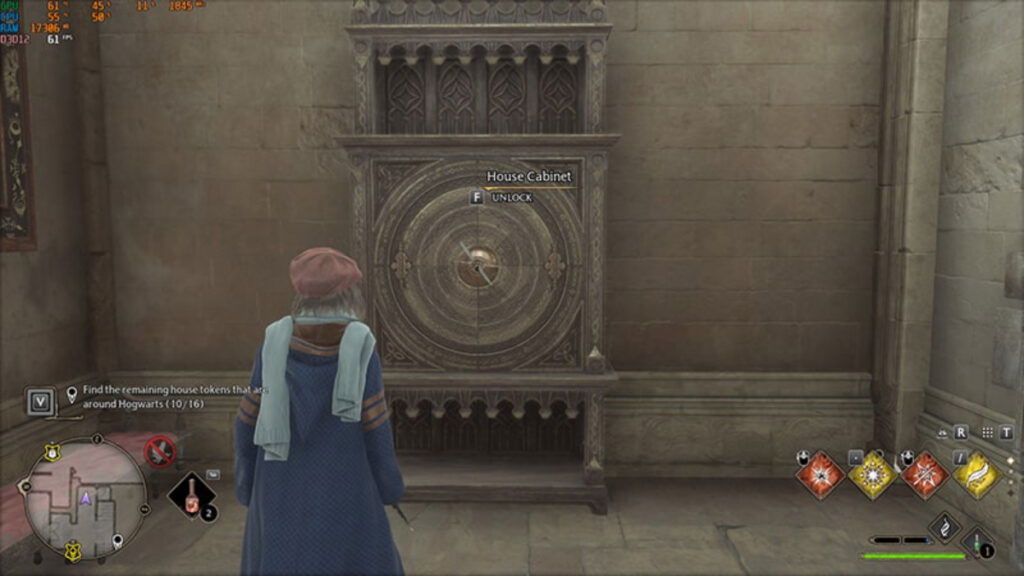 A key cabinet in Warner Bros. Games Harry Potter RPG