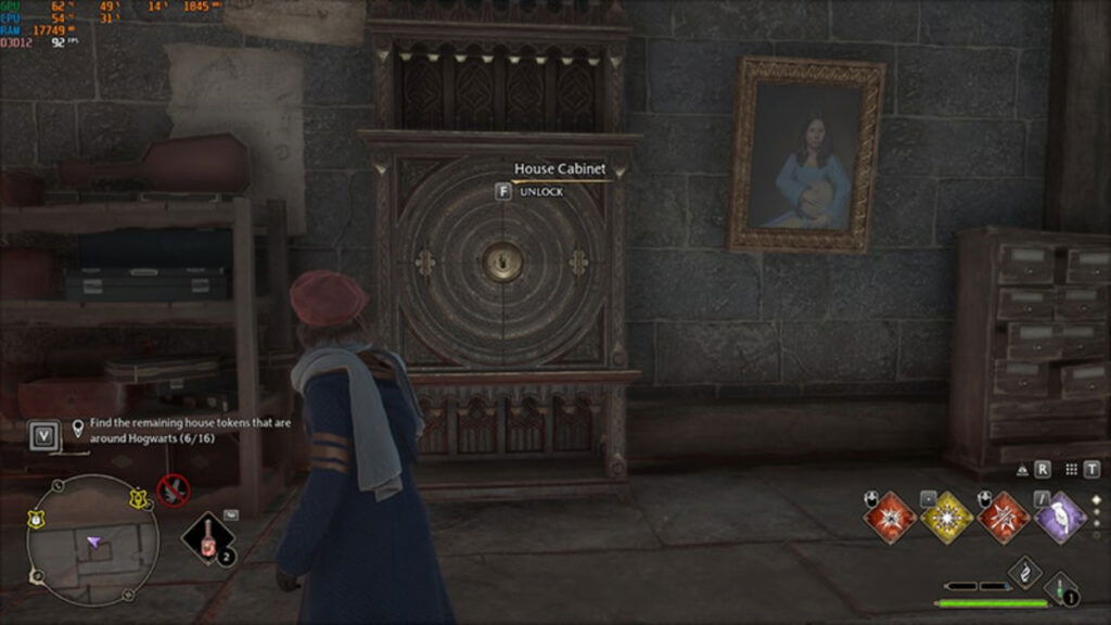 A cabinet in Warner Bros. Games Harry Potter RPG