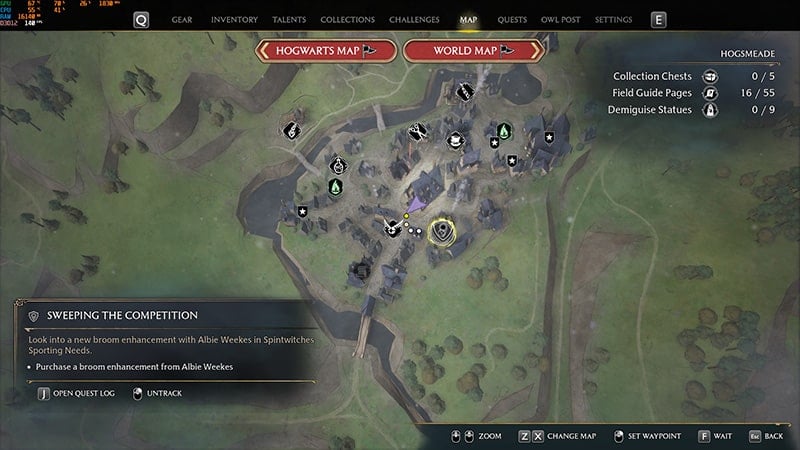 Hogwarts Legacy: How to Complete the Sweeping the Competition Side Quest