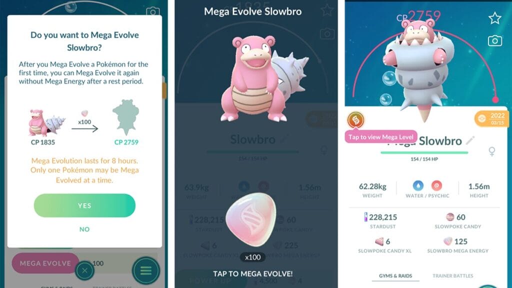 mega energy evolve slowbro pokemon go