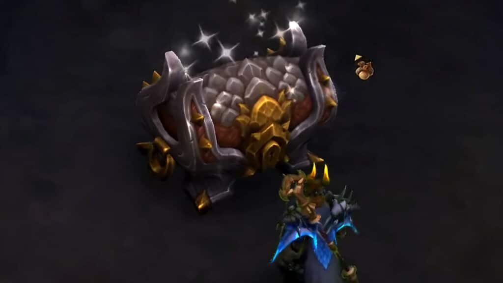 Looting a Forbidden Hoards Chest in WoW Dragonflight