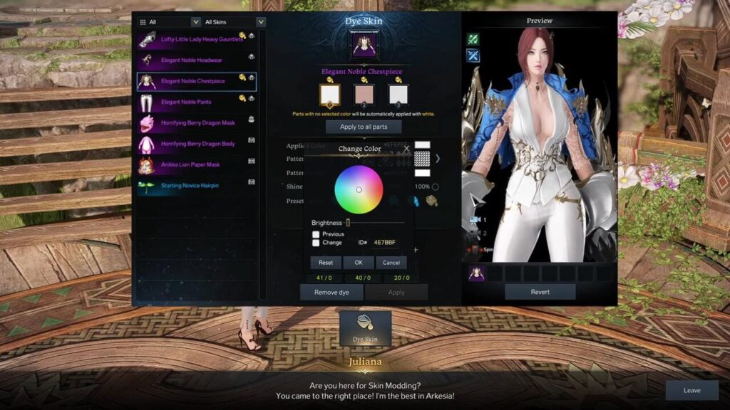 Lost Ark Skin Dye