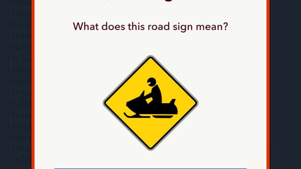 Snowmobile Crossing