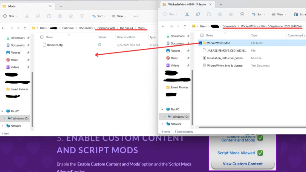 how to install wicked whims mod the sims 4