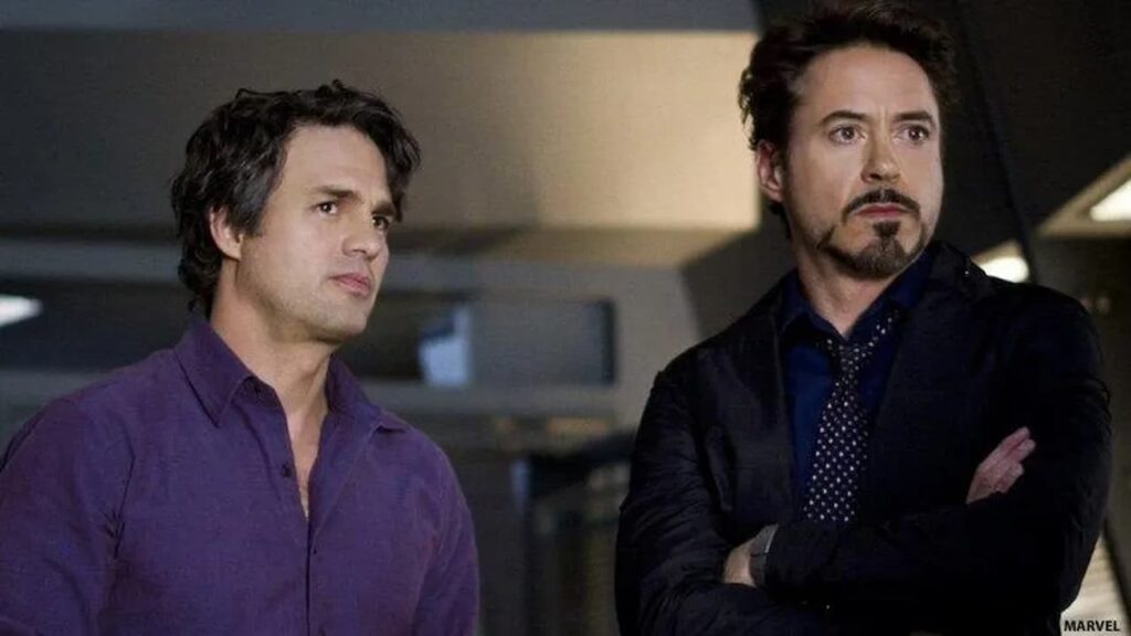 Photo of Tony Stark and Bruce Banner - in Mark Ruffalo on Iron Man return