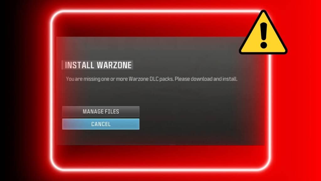 Warzone Missing DLC Files