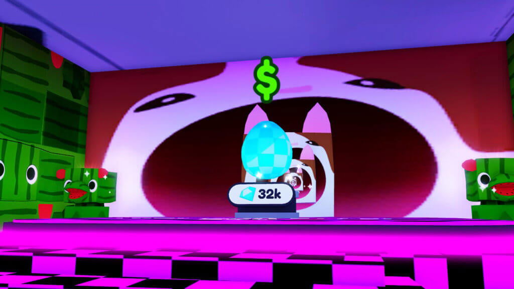 Diamond Error Egg for hatching the Huge Error Cat in Pet Simulator X