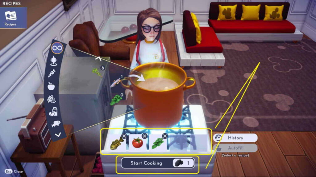 Make Ghostly Fish Steak in Disney Dreamlight Valley