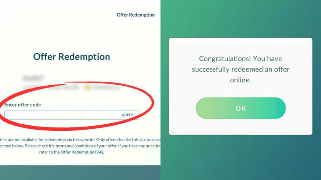pokemon go active promo codes