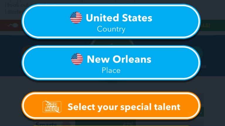 how to be born in new orleans in bitlife