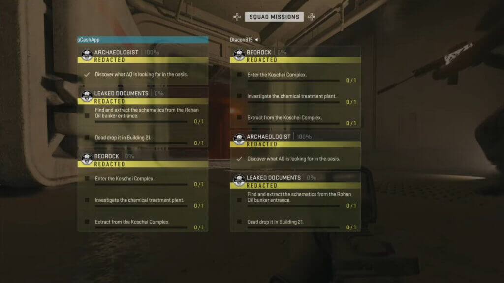 Briefing of the Bedrock DMZ Mission in Warzone 2.