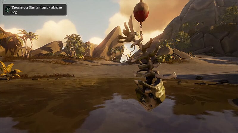 Catching Fish Bones for Hunter of Treacherous Plunder Achievement in Sea of Thieves