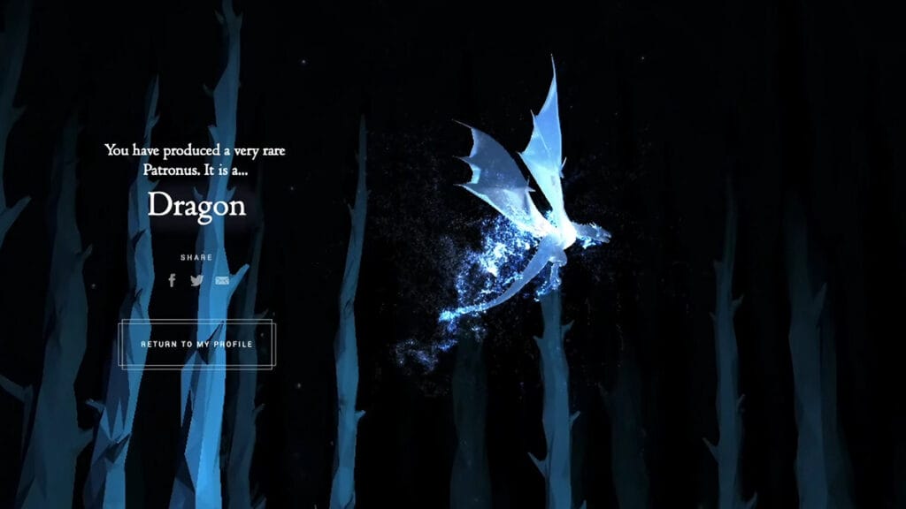 Dragon Patronus In Hogwarts Legacy