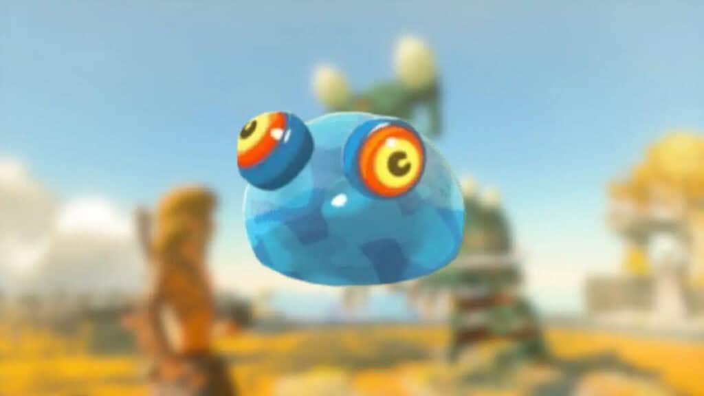 A Blue Chuchu from Legend of Zelda Tears of the Kingdom