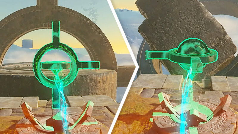 The South Hyrule Sky Crystal Shrine Quest Puzzle Solution in Tears of the Kingdom