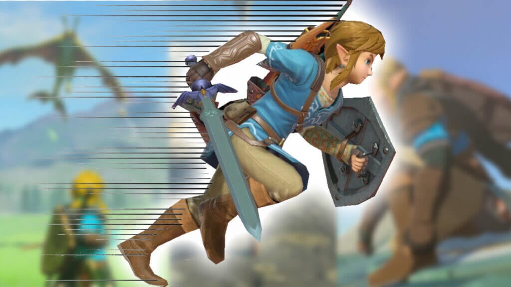 Link Amiibo Doing a Fast Tears of the Kingdom Speed Run