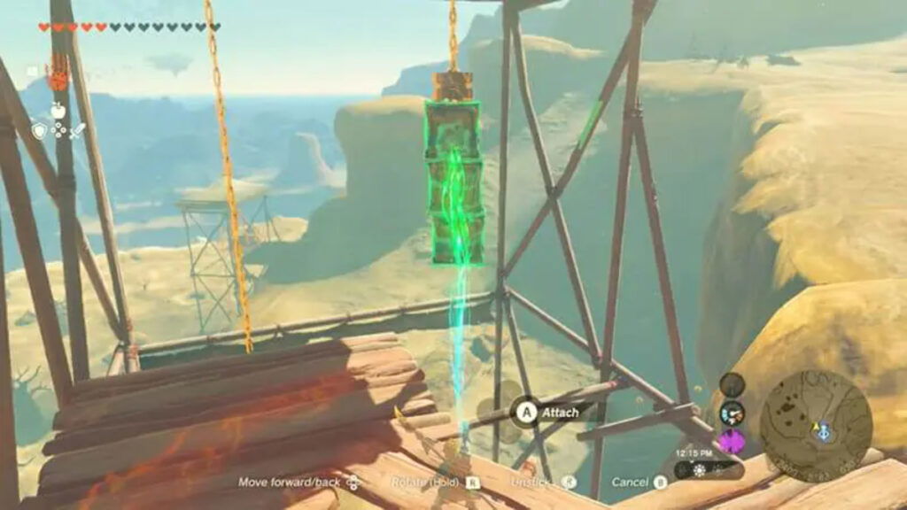 Gerudo Canyon Skyview Tower is repaired