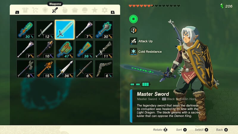 zelda weapon