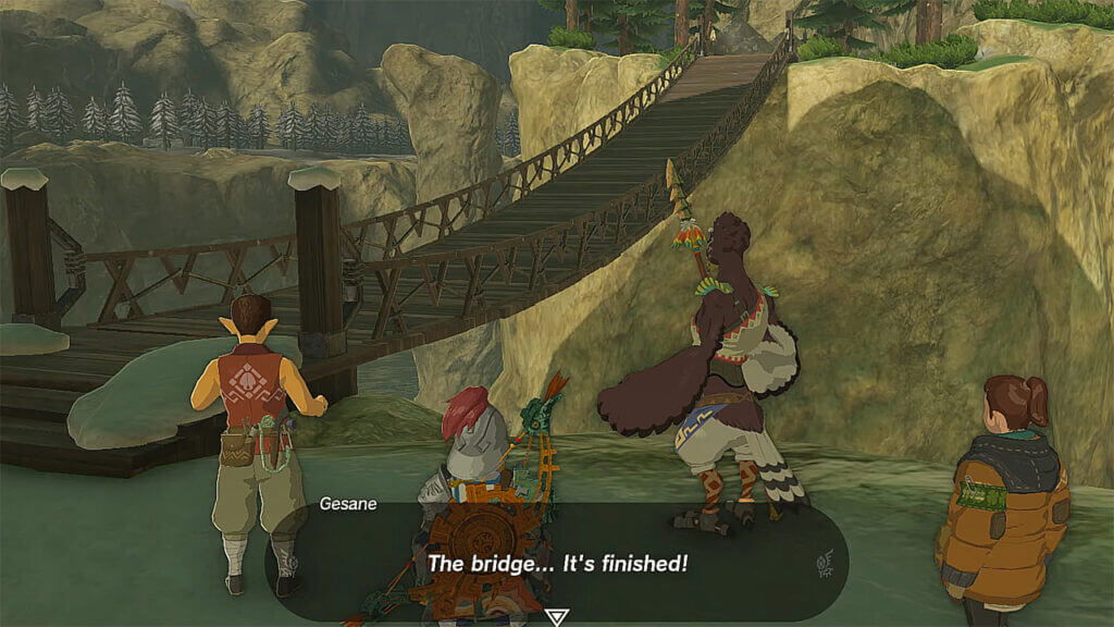 How To Complete The Rito Rope Bridge in Zelda Tears of the Kingdom