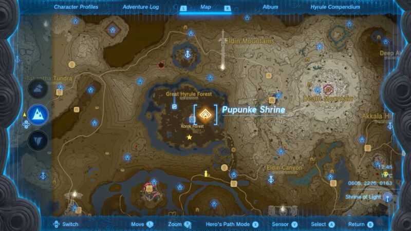 Pupunke Shrine Location in Zelda Tears of the Kingdom 