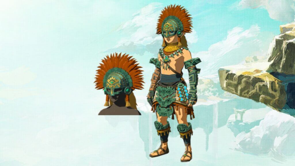 Zelda Tears of the Kingdom Zonaite Helm look