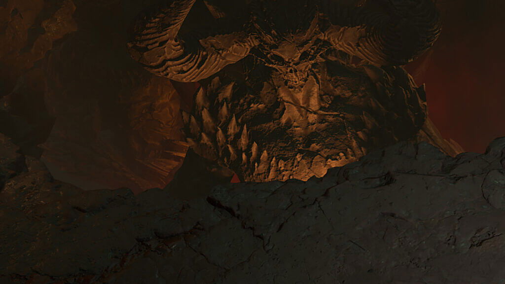 Diablo Statue in The Way of the Three in Diablo 4