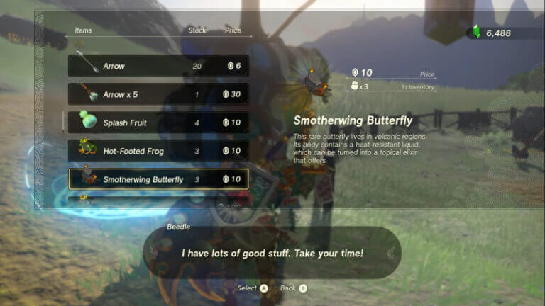 How To Get Smotherwing Butterflies In Zelda Tears Of The Kingdom