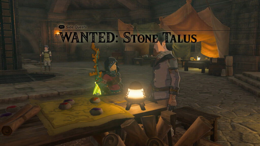 Wanted: Stone Talus quest image in Zelda Tears of the Kingdom