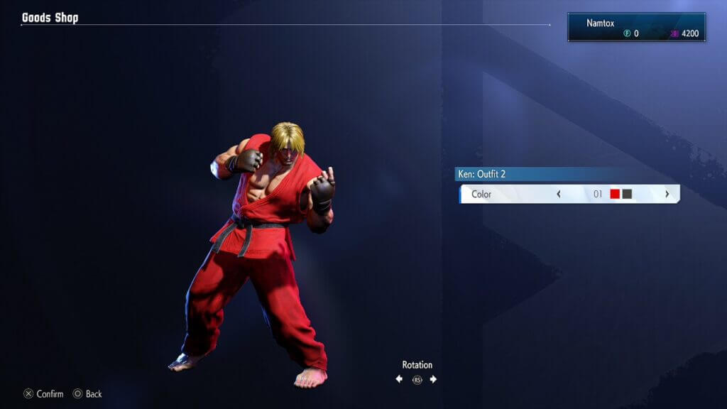 street fighter 6 ken retro costume