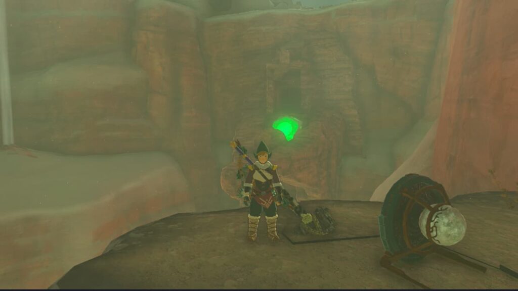 Link wearing Tingle's Hood in Tears of the Kingdom.