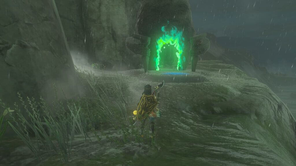 Finding the shrine near Ulria Grotto Shrine in Tears of the Kingdom.