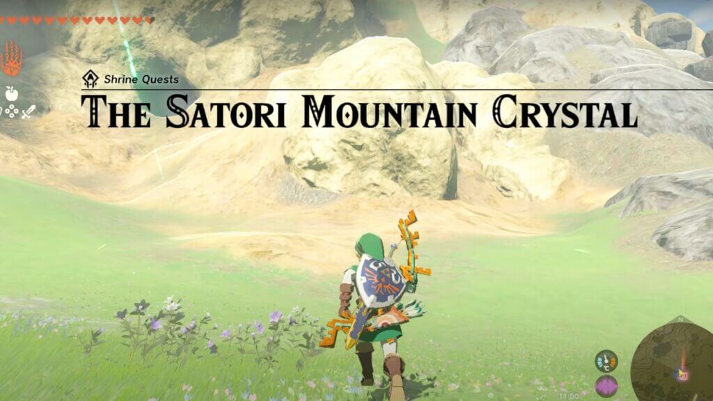 The Satori Mountain Crystal in Zelda Tears of the Kingdom