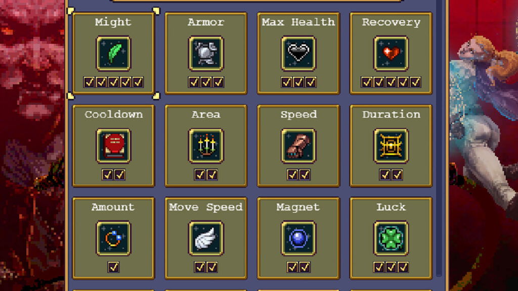 All Powerups in Vampire Survivors