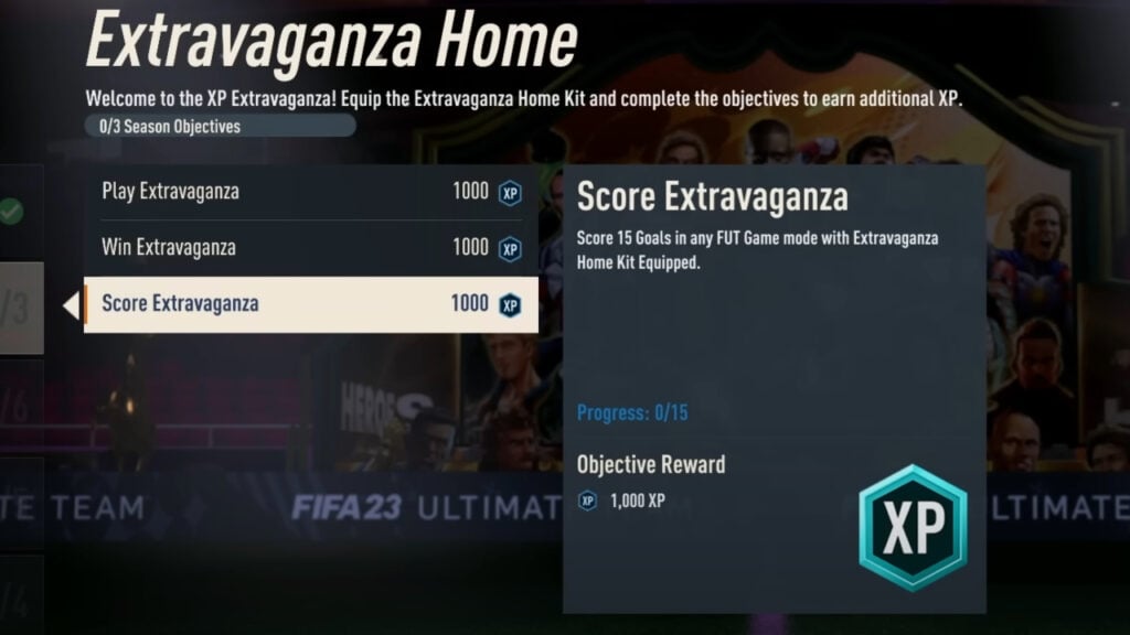 Process of getting the Extravaganza Kit in FIFA 23.