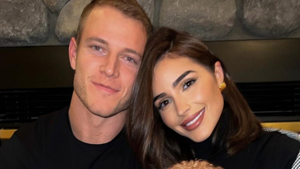 Olivia Culpo with Christian McCaffrey