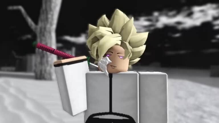 How to Become an Arrancar in Roblox Type Soul An Arrancar poses with his sword in Type Soul