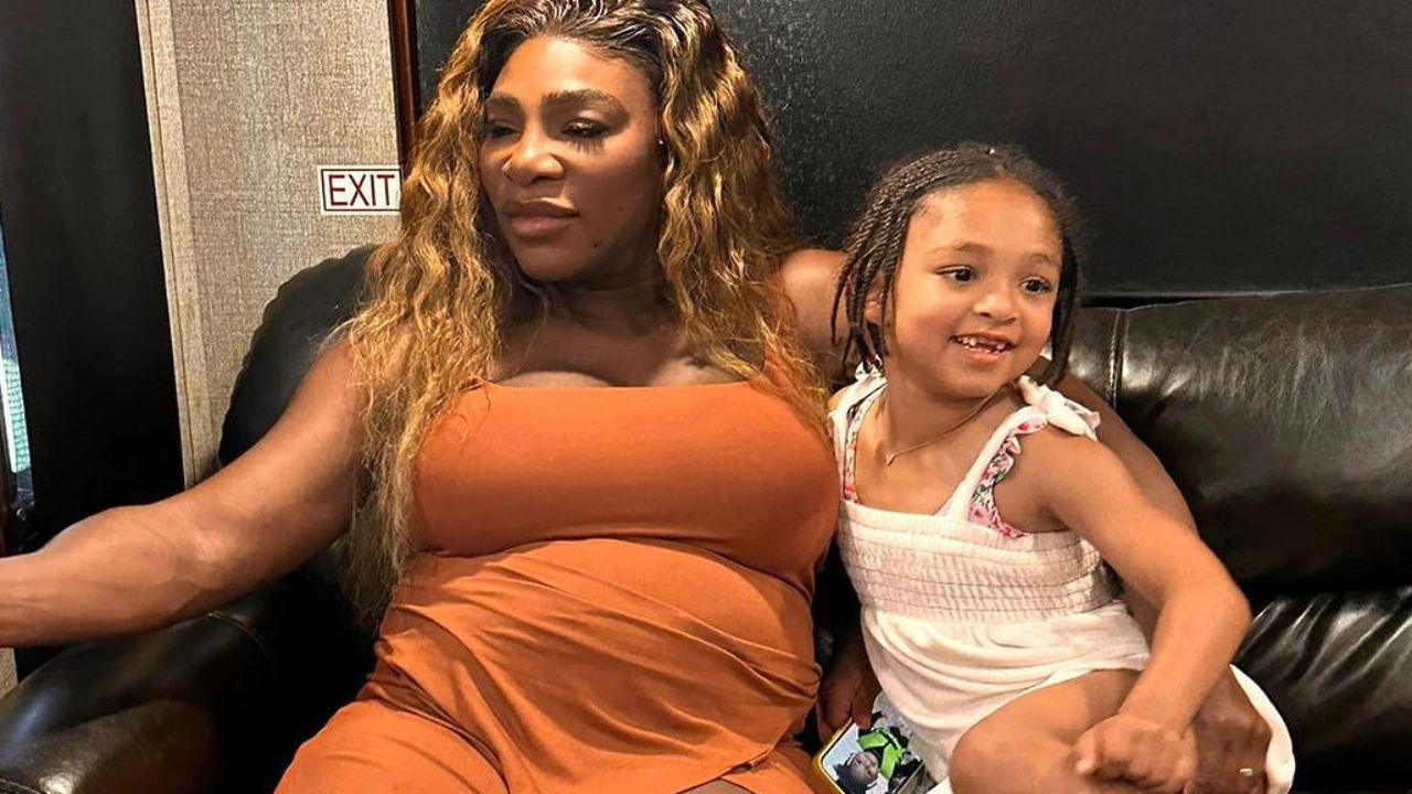 See Serena William’s Daughter Olympia’s First Reaction to Meeting Her Baby Sister