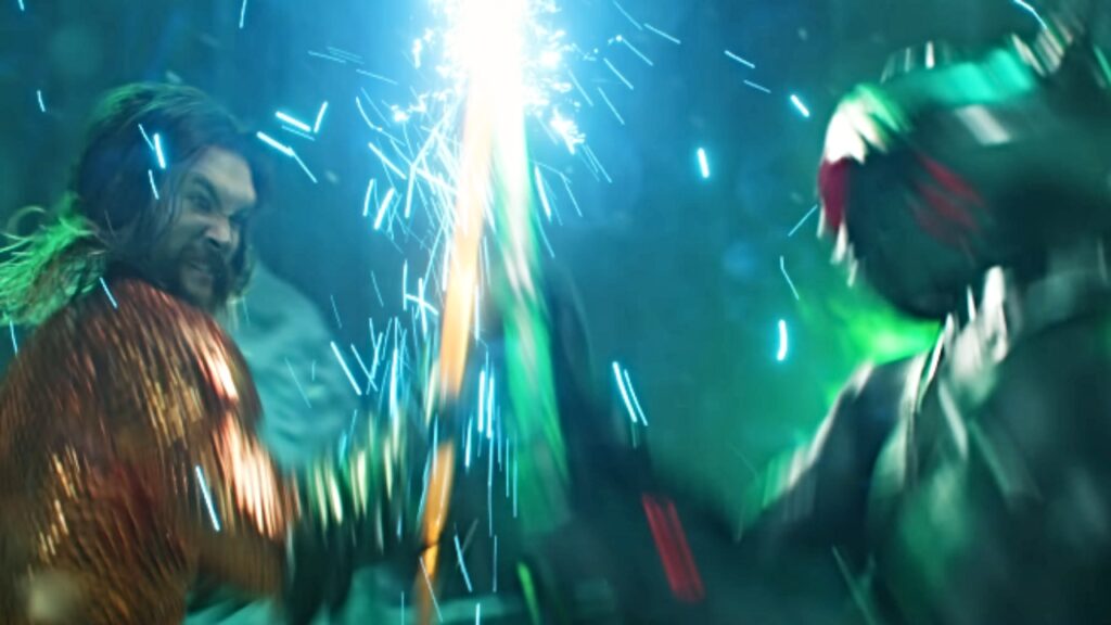 Arthur Curry and Black Manta faceoff on Aquaman 2