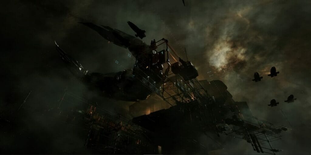 Angel Titan in EVE at dock