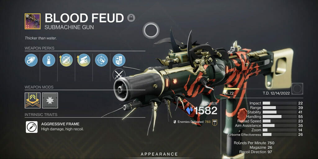 Destiny 2 Blood Feud God Rolls