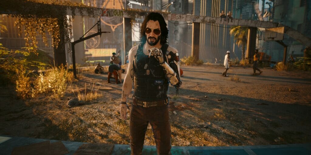 Johnny Silverhand in Dogtown in Cyberpunk 2077: Phantom Liberty