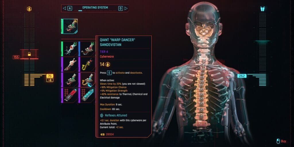 Warp Dancer Sandevistan in Cyberpunk 2077 2.0