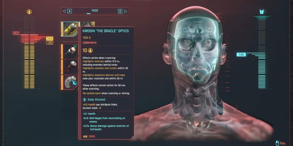 Cyberware in Cyberpunk 2.0