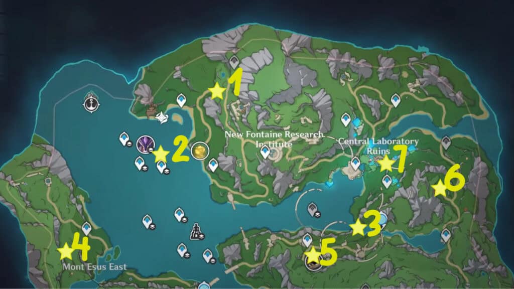 all mysterious ore locations in genshin impact