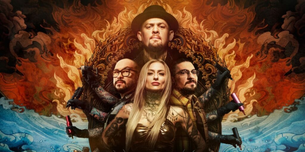 Ink Master season 15 poster for November release date, featuring the new judge