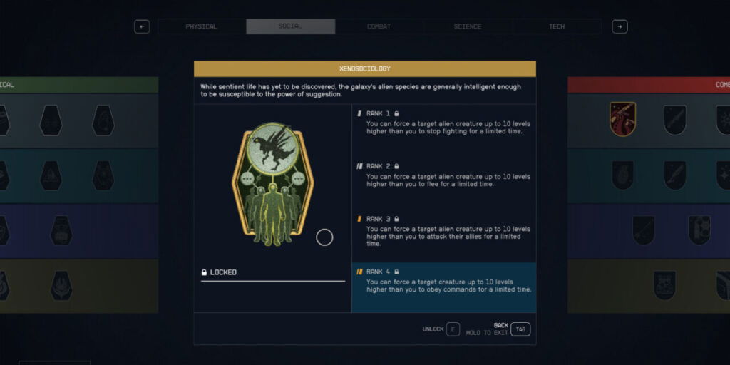 The Xenosociology skill in Starfield
